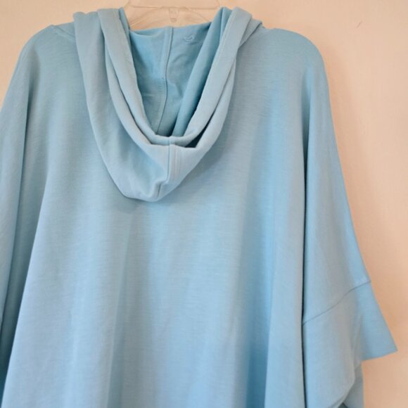 NWT Pretty Aqua Blue SS Pullover Hoodie Worshop Republic Clothing XL - Picture 6 of 16